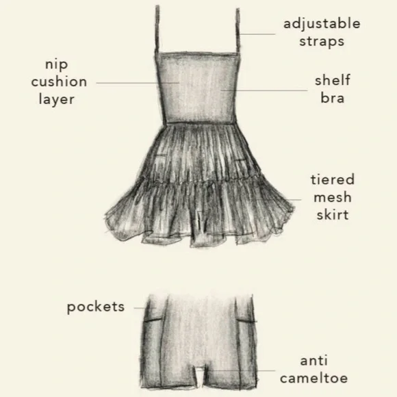 NWT Blogilates ballerina active dress - Picture 7 of 7